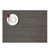Chilewich Table Mats - Mini Basketweave/ Rectangle / Mat Light Grey 14" x 19"