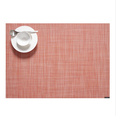 Chilewich Table Mats - Mini Basketweave/ Rectangle / Clay 14" x 19"