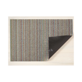 Chilewich Indoor Outdoor Shag Doormat - Skinny Stripe / Rectangle / Soft Multicoloured / 18x28"