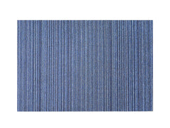 Chilewich Indoor Outdoor Shag Doormat - Skinny Stripe / Rectangle / Ocean / 24x36"