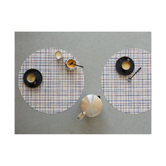 Chilewich Table Mats - Basketweave / Round / Bon Bon