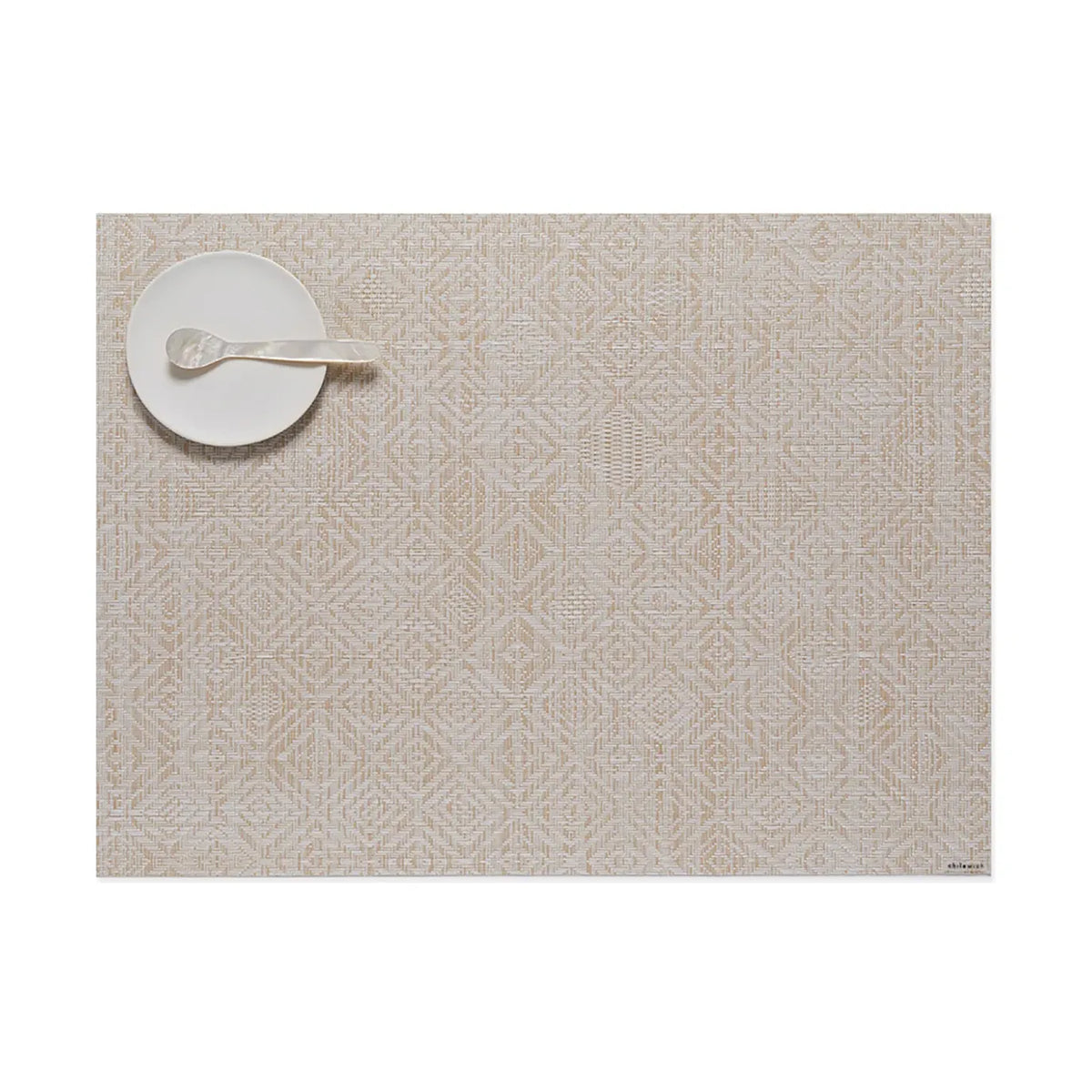 Chilewich Table Mats - Mosaic / Rectangle / Almond 14" x 19"