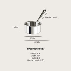 All-Clad D3 Stainless Steel Butter Warmer Saucepan