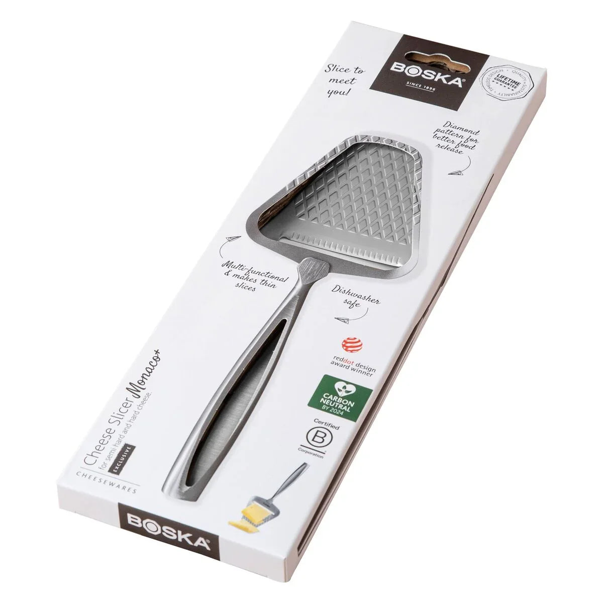 BOSKA Monaco+ Cheese Slicer – Stainless Steel