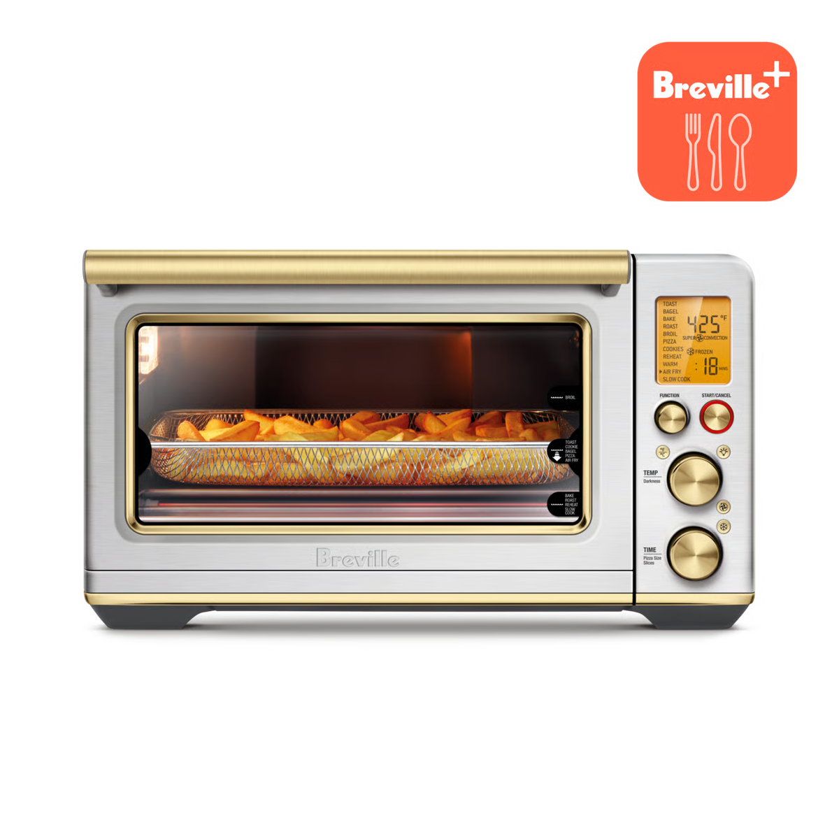 Breville the Smart Oven™ Air Fryer - Brushed Stainless Steel Brass