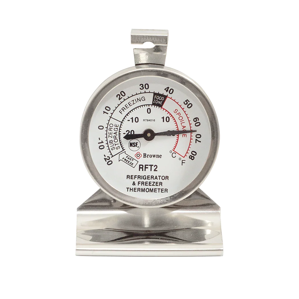 Browne Dual-Face Refrigerator & Freezer Thermometer