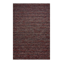 Chilewich Indoor Outdoor Shag Doormat - Skinny Stripe/ Rectangle / Mulberry / 18"x28"