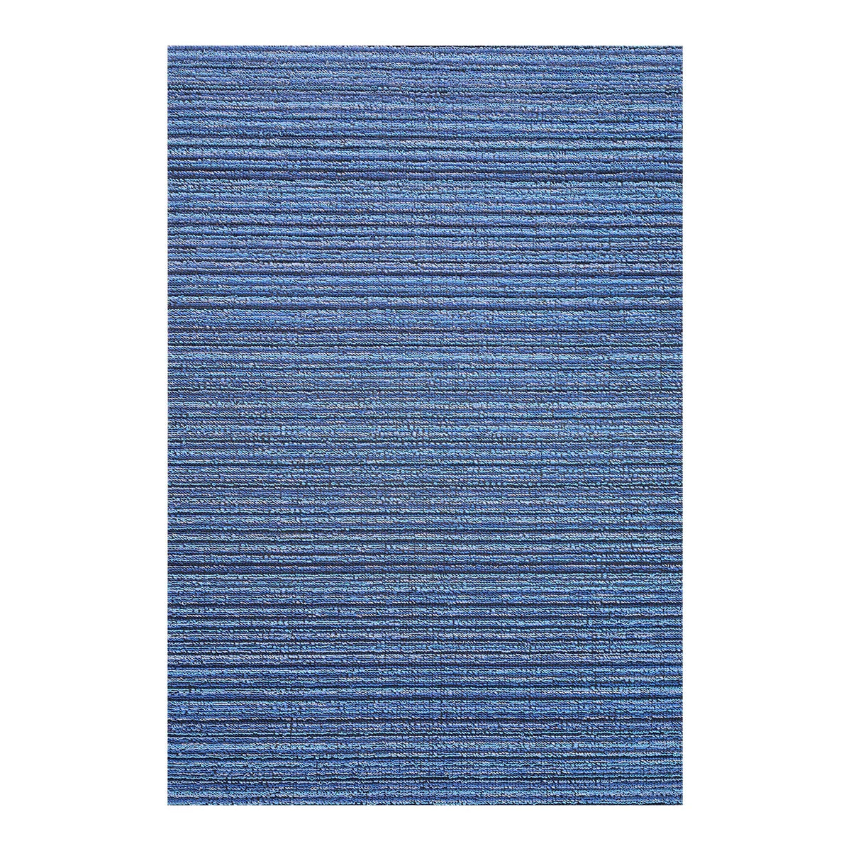 Chilewich Indoor Outdoor Shag Doormat - Skinny Stripe /Rectangle / Ocean / 36x60"