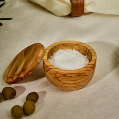 Cole & Mason Portobello Olive Wood Salt Cellar