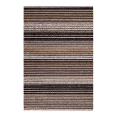 Chilewich Indoor Outdoor Shag Mat – Pleat Stripe / Rectangle / 18" x 28" / Oyster