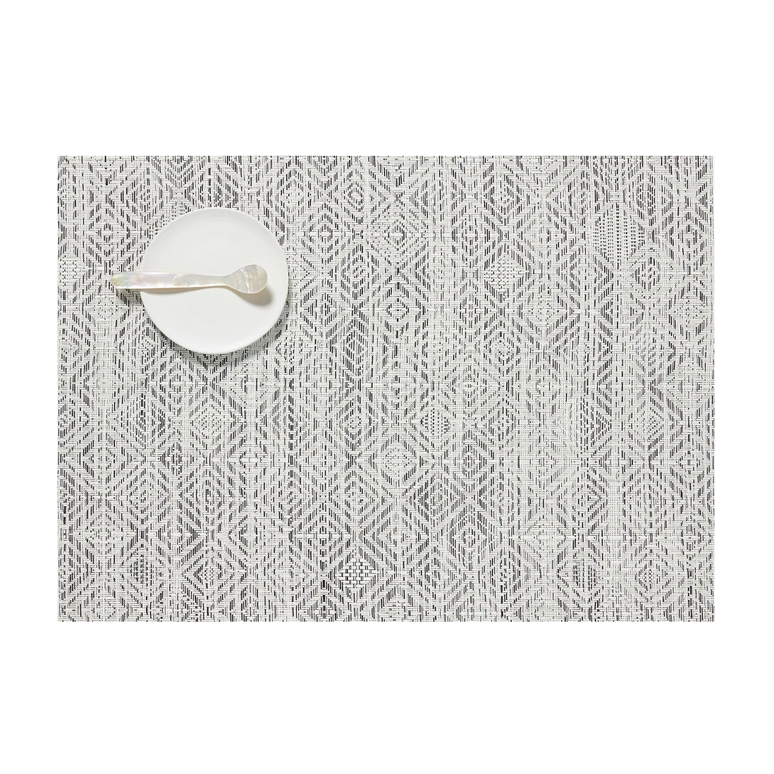 Chilewich Table Mats - Mosaic / Rectangle / Black & White 14" x 19"