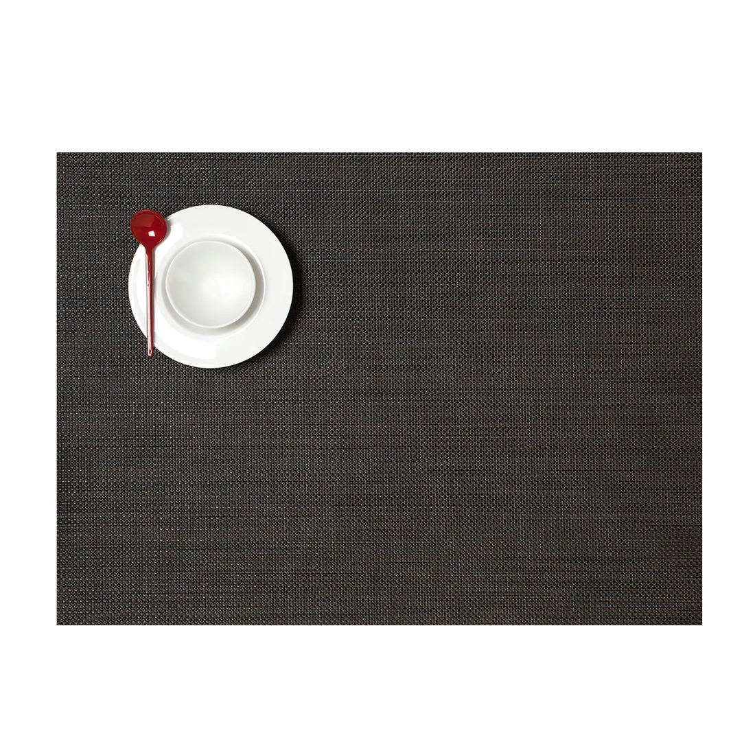 Chilewich Table Mats - Mini Basketweave/ Rectangle / Mat Espresso 14" x 19"