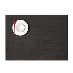Chilewich Table Mats - Mini Basketweave/ Rectangle / Mat Espresso 14" x 19"