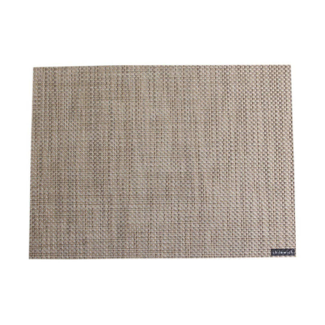Chilewich Table Mats - Basketweave / Rectangle / Latte 14.25" x 15.25"