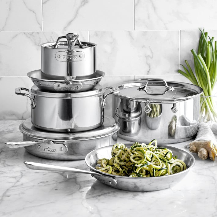 All-Clad D3 Stainless Steel 10-Piece Cookware Set