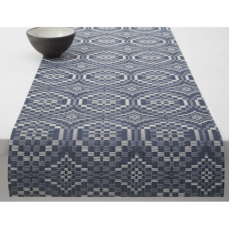 Chilewich Overshot Runner - Denim 14x72