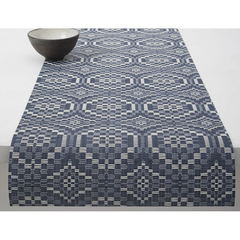 Chilewich Overshot Runner - Denim 14x72
