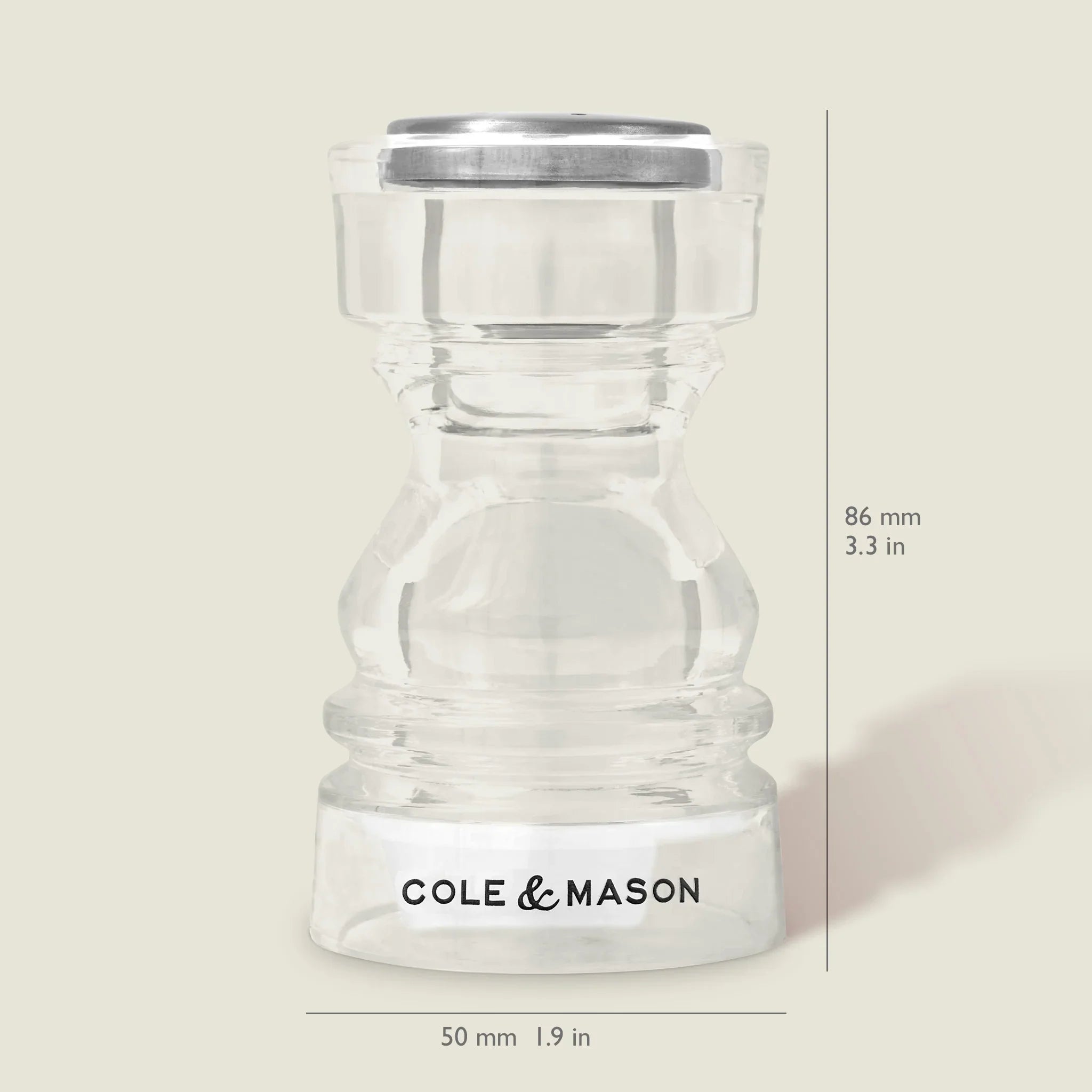 Cole & Mason London Acrylic Salt and Pepper Shakers set of 2