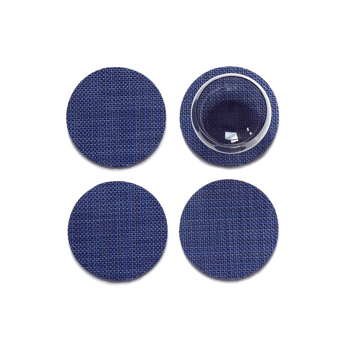 Chilewich Mini Basketweave Coasters Set of 4 - Indigo