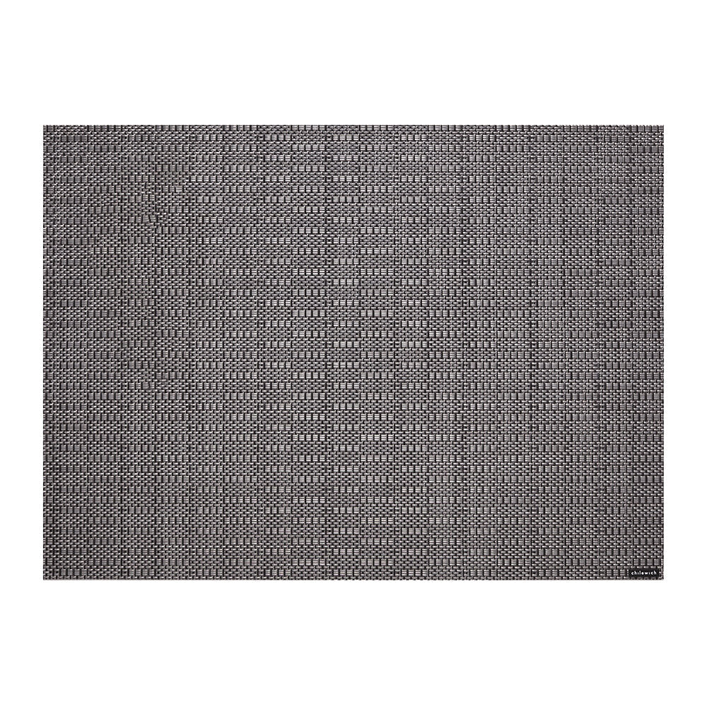 Chilewich Table Mats - Thatch / Rectangle / Pewter 14.25" x 15.25"